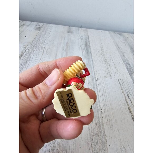 Enesco swifty elf accordion North Pole village figurine Xmas vintage ziminecki d - Picture 9 of 9